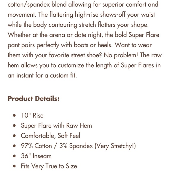 Ranch Dress’n Super Flares - Giddy Up - Picture 3 of 3